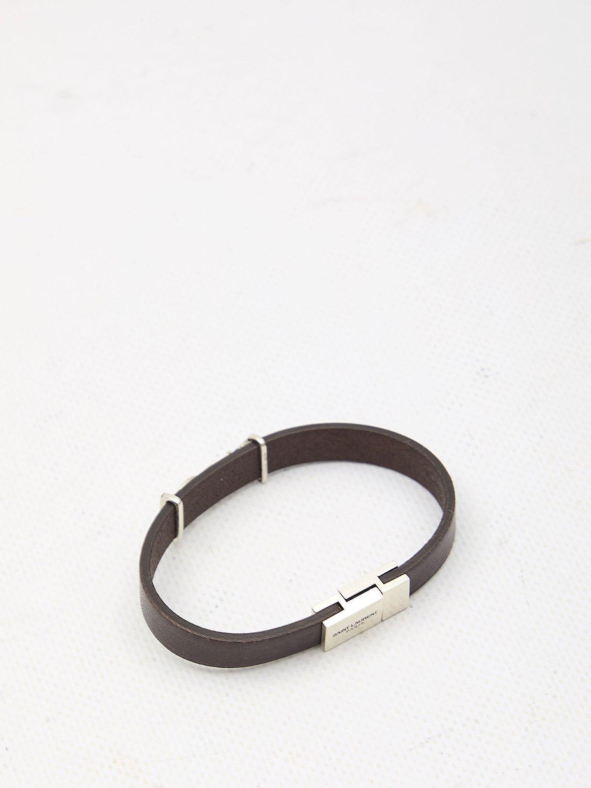 Cassandre Logo Plaque Bracelet In Brown Product Image