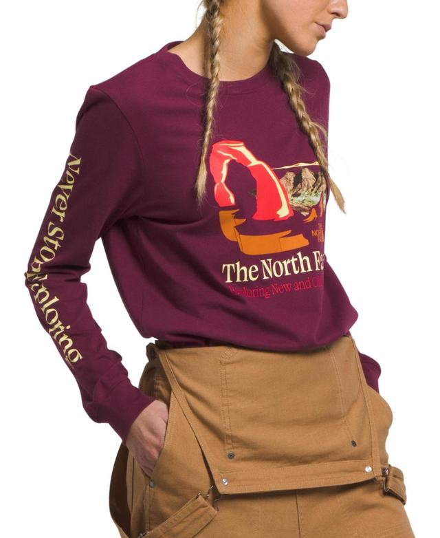 The North Face Womens Places We Love Long-Sleeve T-Shirt - Boysenberry Product Image