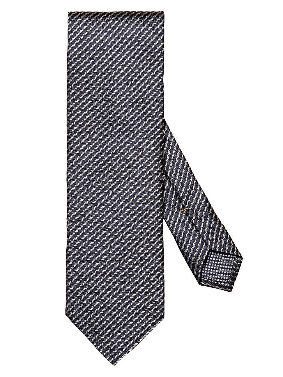 Mens Striped Silk Tie Product Image