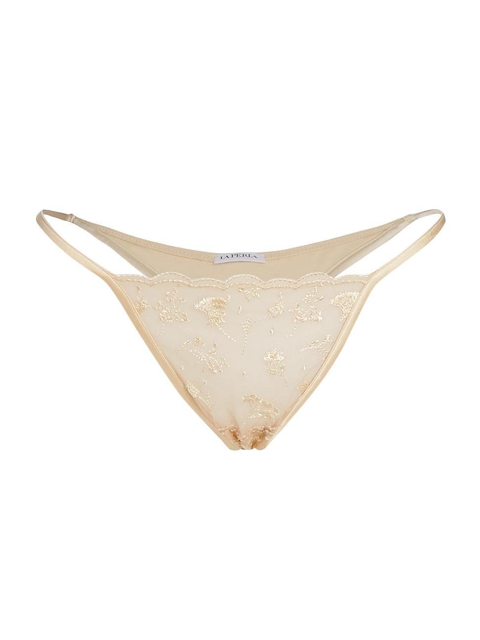 Womens Midnight Botanica Floral Thong Product Image