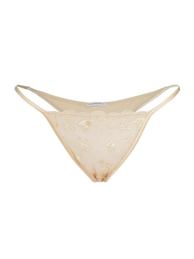 Womens Midnight Botanica Floral Thong Product Image