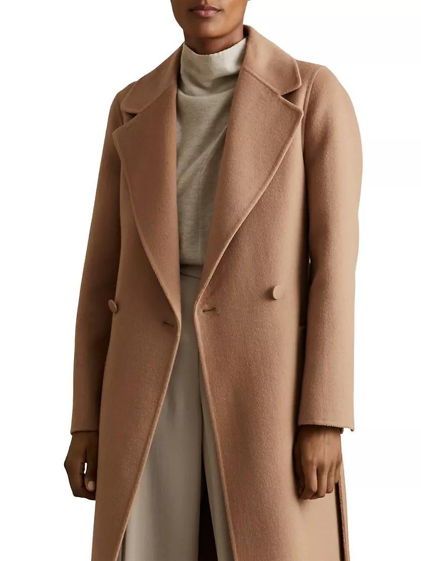 Lucia Wool-Blend Belted Coat Product Image