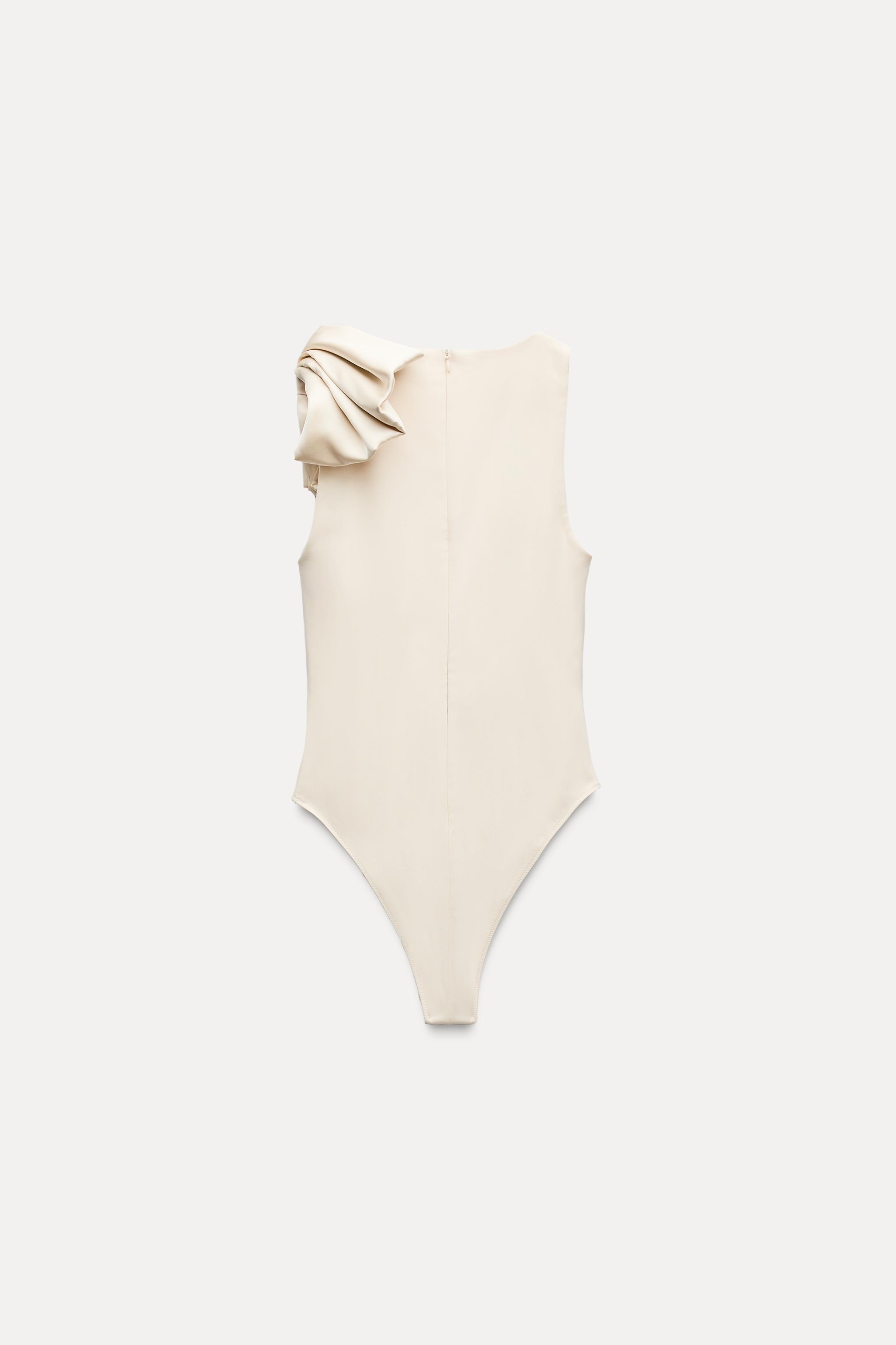 SATIN EFFECT BOW BODYSUIT Product Image