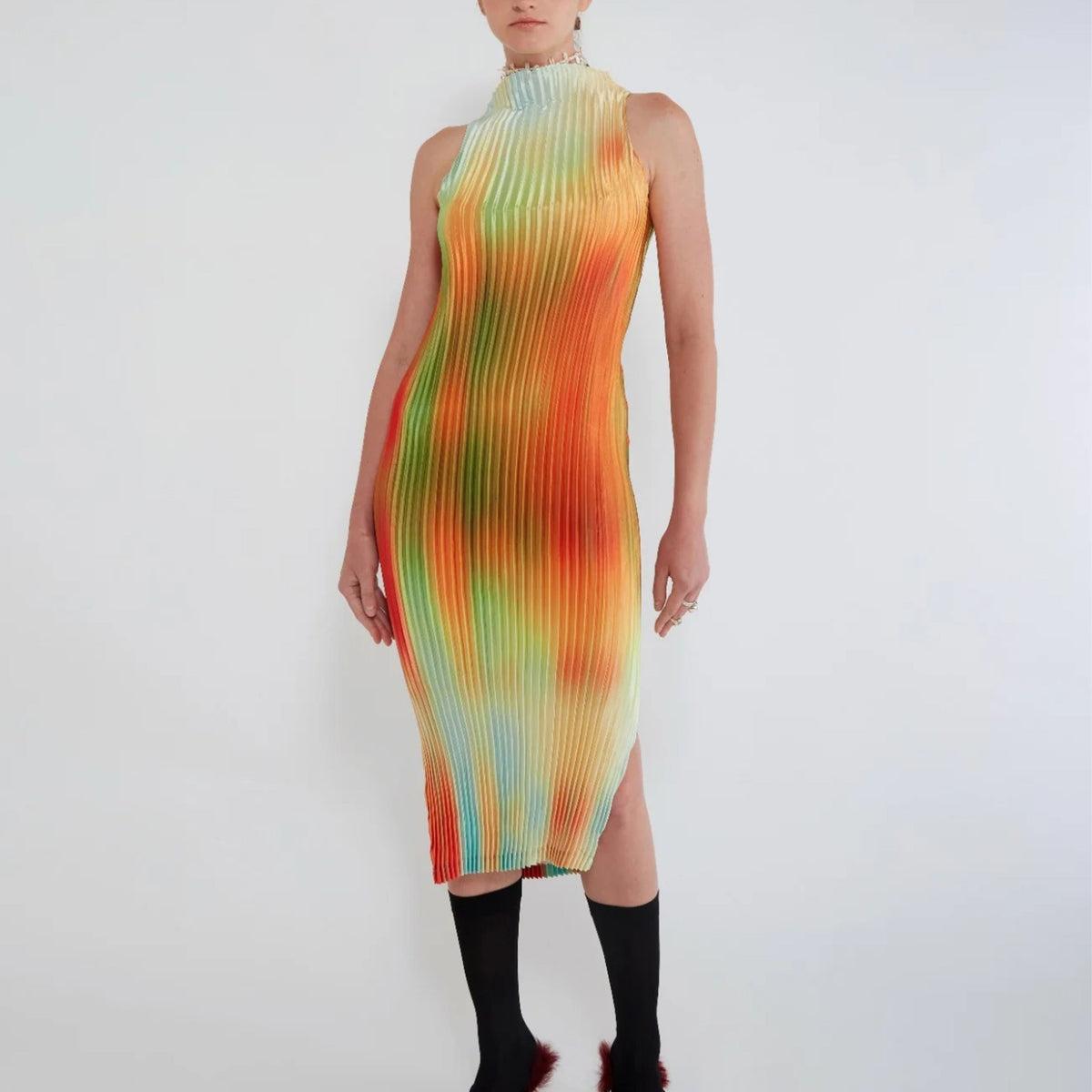 Nin Studio Wave Tank Dress In Veil Product Image