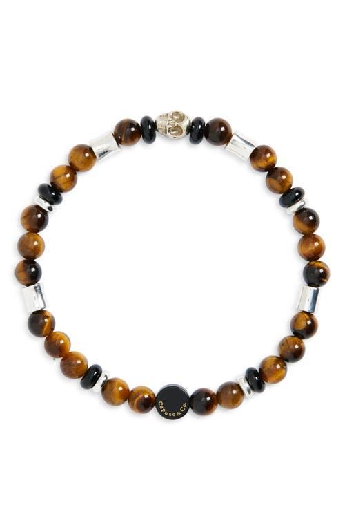 Caputo & Co. Mens Tigers Eye Stretch Bracelet Product Image