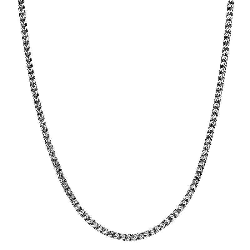 Mens LYNX Stainless Foxtail Chain Necklace Product Image