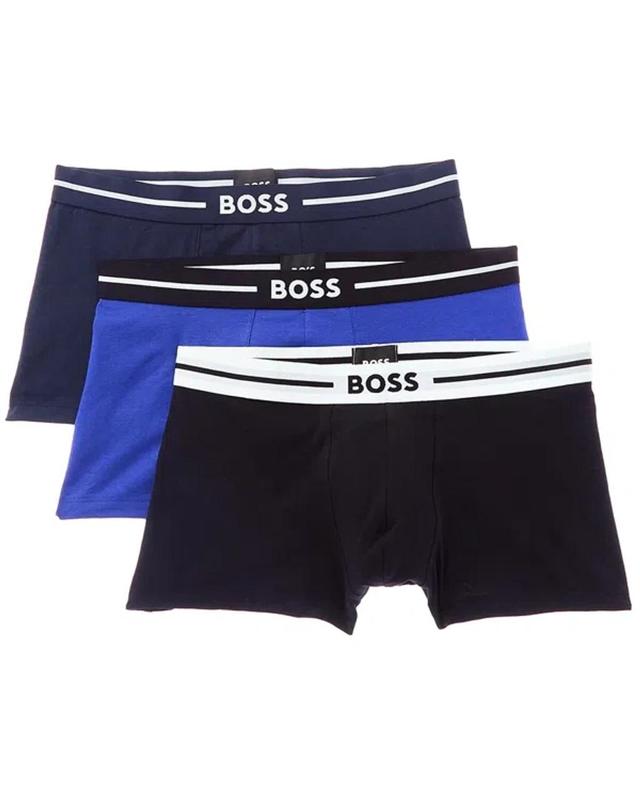 3pk Bold Boxer Trunk In Blue Product Image