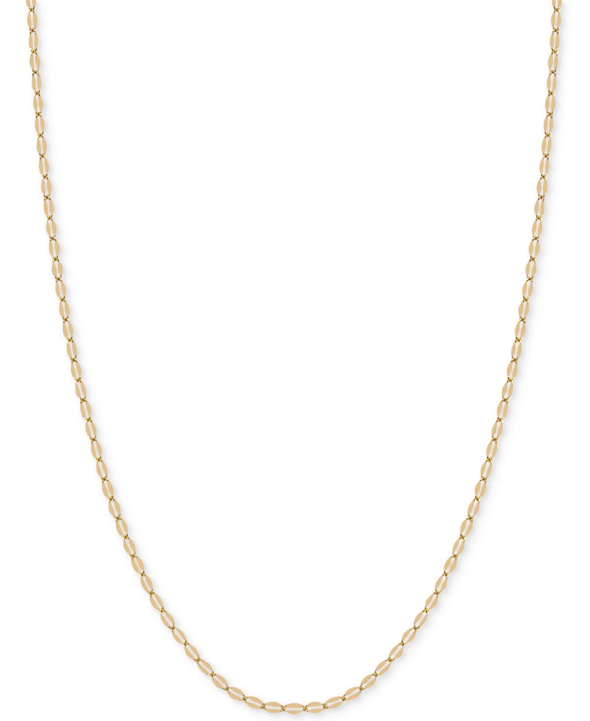 18 Flattened Link Chain Necklace in 14k Gold Product Image