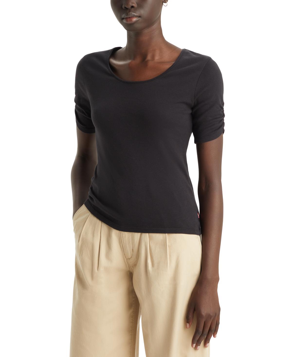 Levis Womens Cotton Infinity Short-Sleeve Ballet Top Product Image