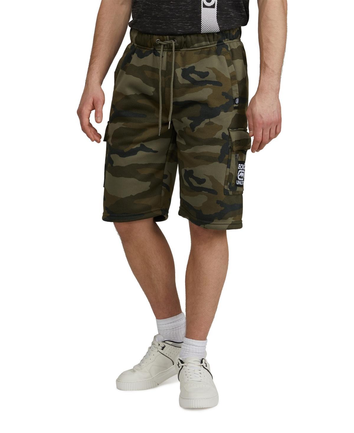 Ecko Unltd. Mens Zip Labled Pocket Fleece Short Product Image