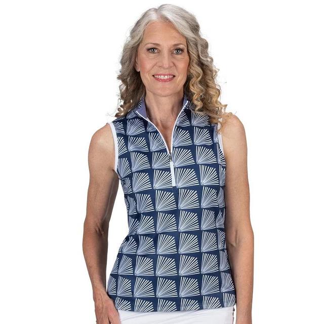 Womens Nancy Lopez Fanny Sleeveless Golf Polo Blue Team Product Image