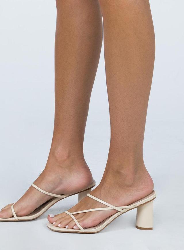 The Becka Heels Beige Product Image