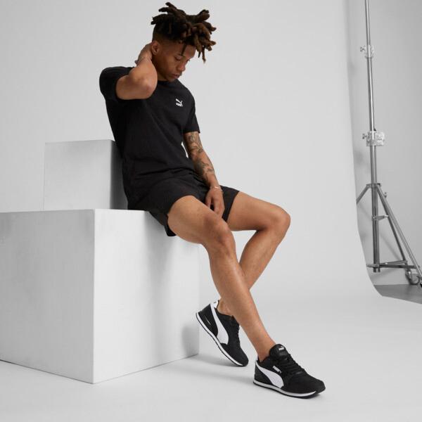 PUMA ST Runner v3 Men's Sneakers in Black/White Product Image