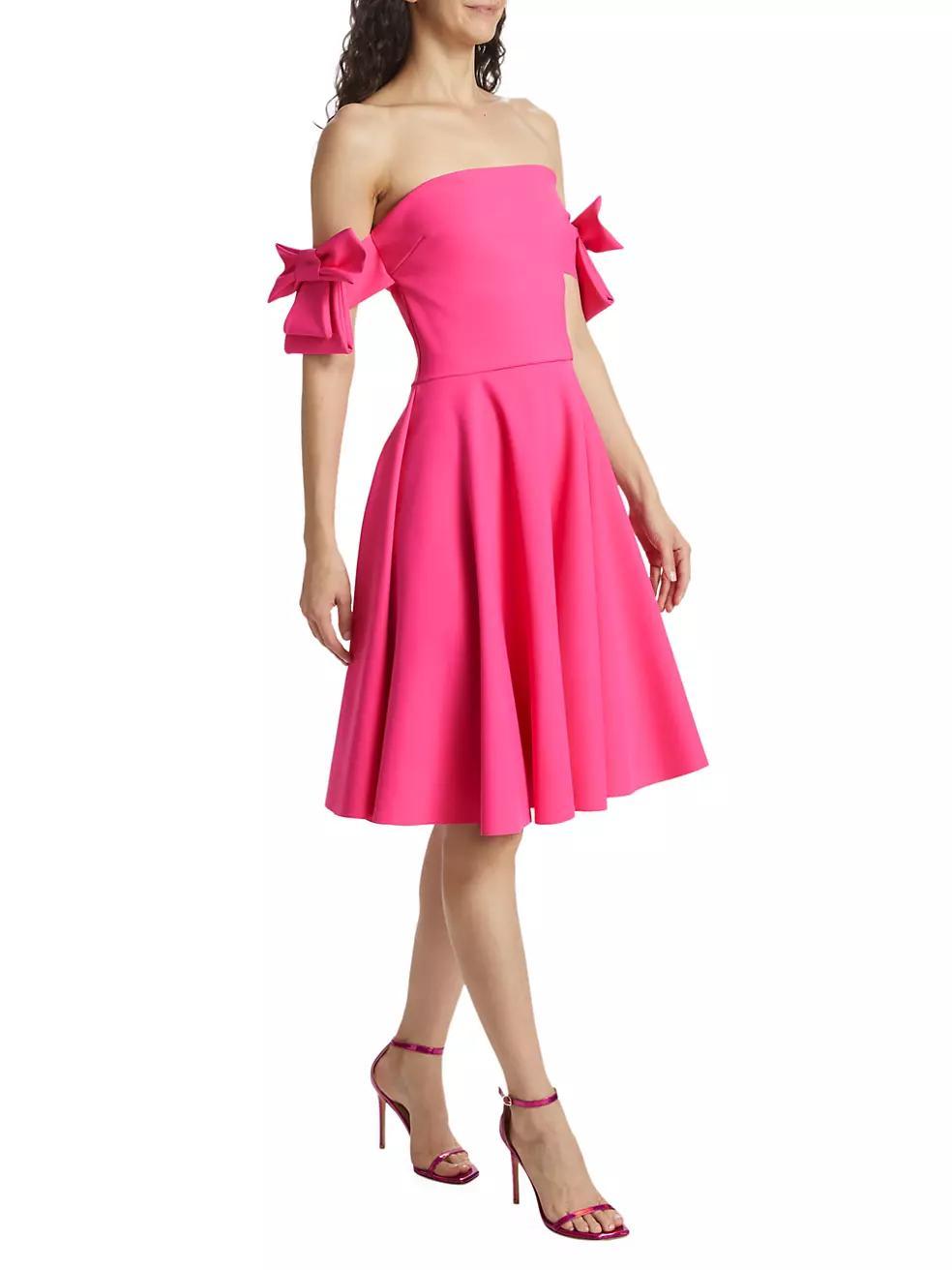 Zarissa Bow Cocktail Midi-Dress Product Image