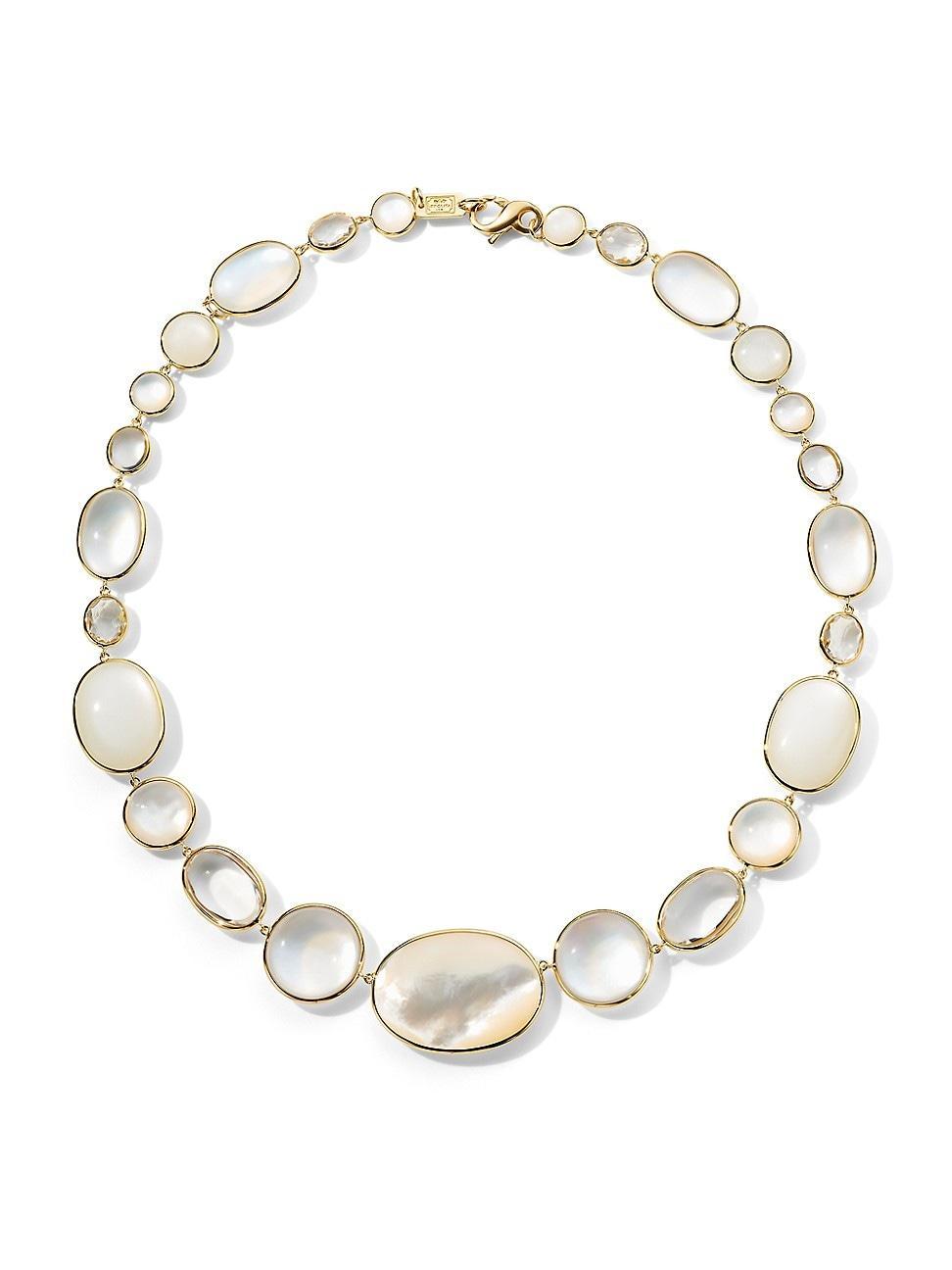 Womens Luce 18K Yellow Gold & Multi-Stone Short Necklace Product Image