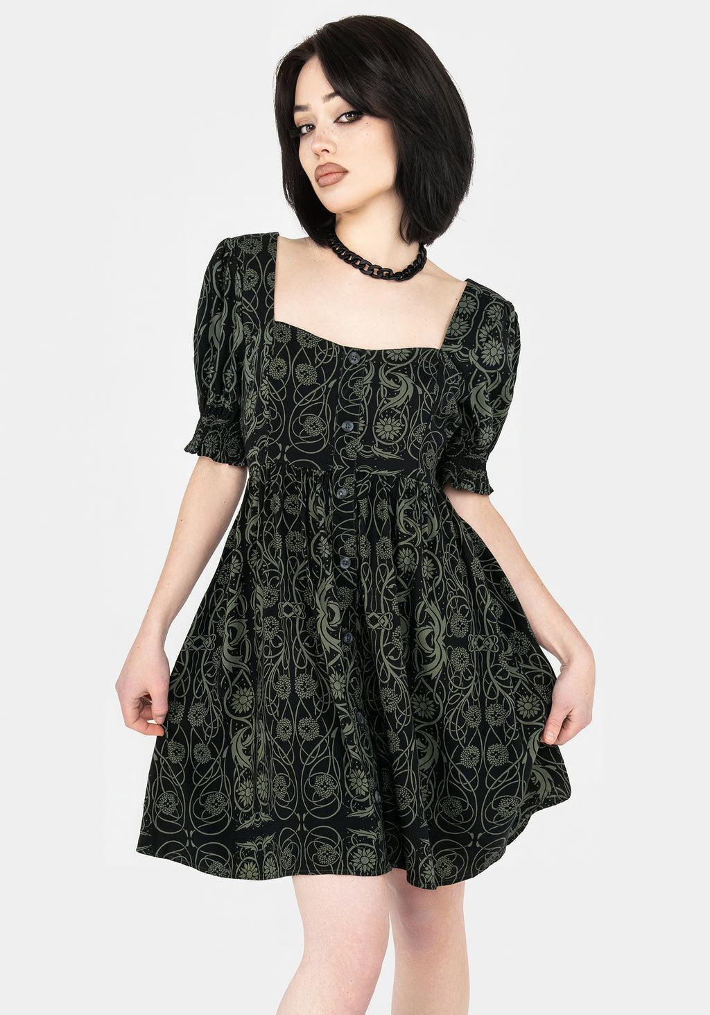 Fianna Button Front Mini Dress Product Image