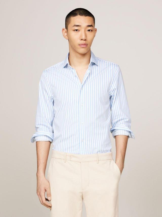 Tommy Hilfiger Men's Slim Fit THFlex Stripe Shirt Product Image