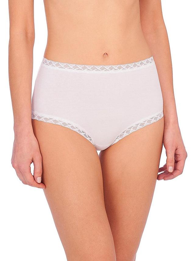 Natori Bliss Lace-Trim High Rise Cotton Brief 755058 Product Image