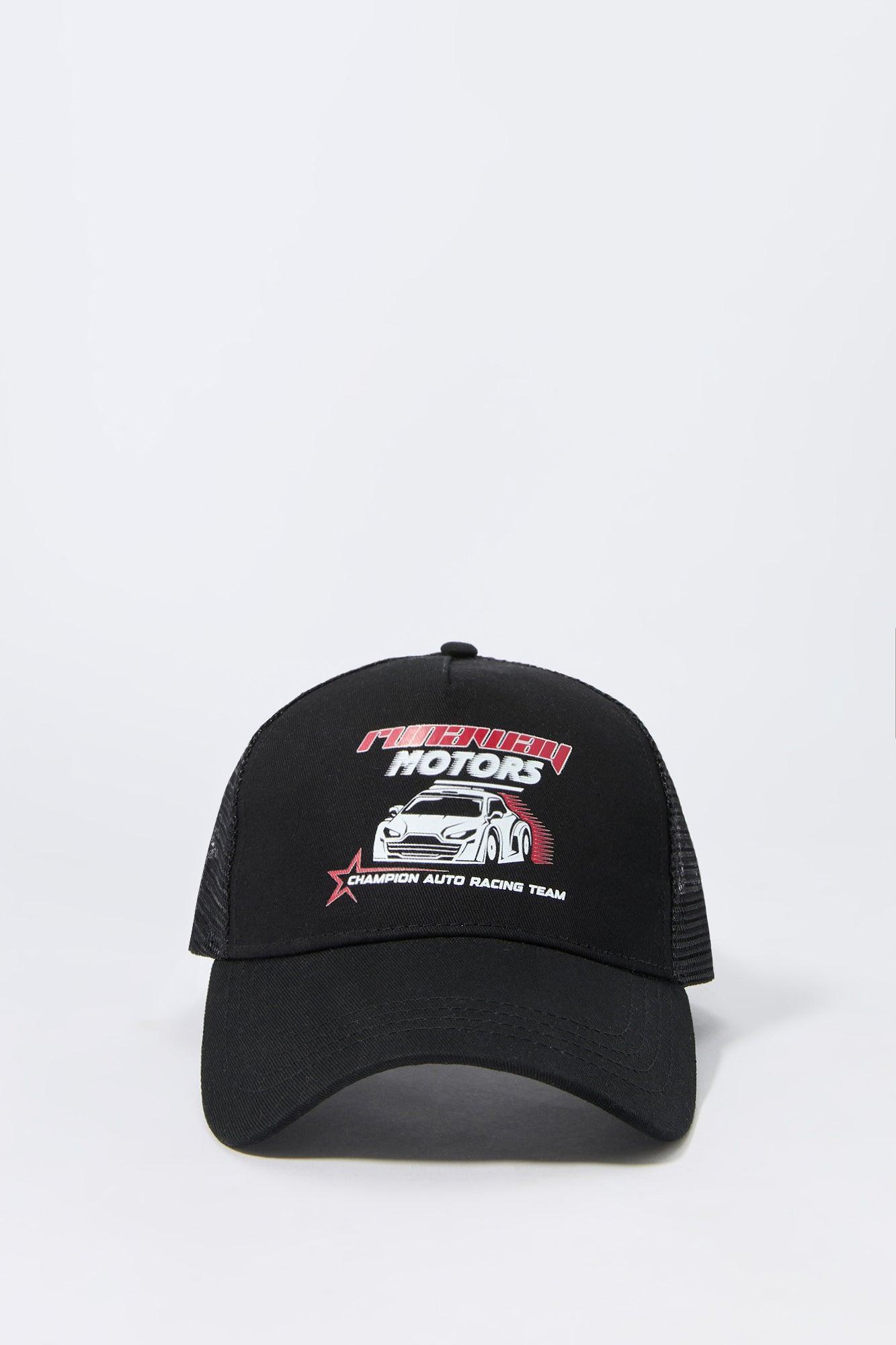 Runaway Motors Graphic Trucker Hat Male Product Image