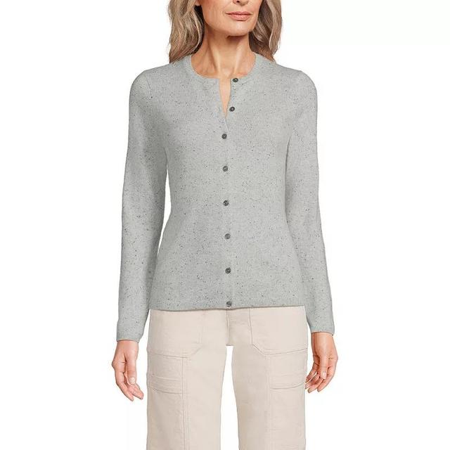 Womens Lands End Classic Cashmere Cardigan Sweater Product Image