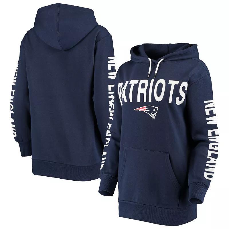 Womens G-III 4Her by Carl Banks New England Patriots Extra Point Pullover Hoodie Blue Product Image