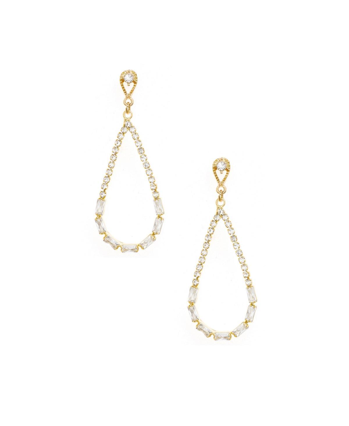 Ettika Crystal Teardrop Earrings Product Image