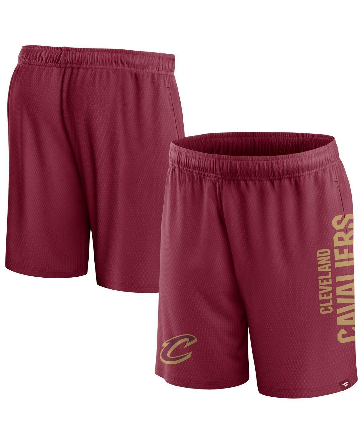 Mens Fanatics Branded Wine Cleveland Cavaliers Post Up Mesh Shorts Product Image