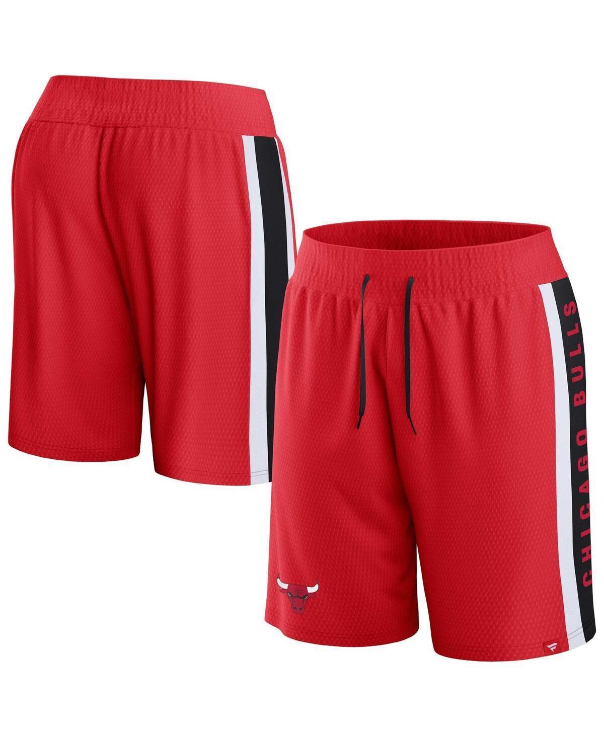 Mens Fanatics Red Chicago Bulls Referee Iconic Mesh Shorts Product Image