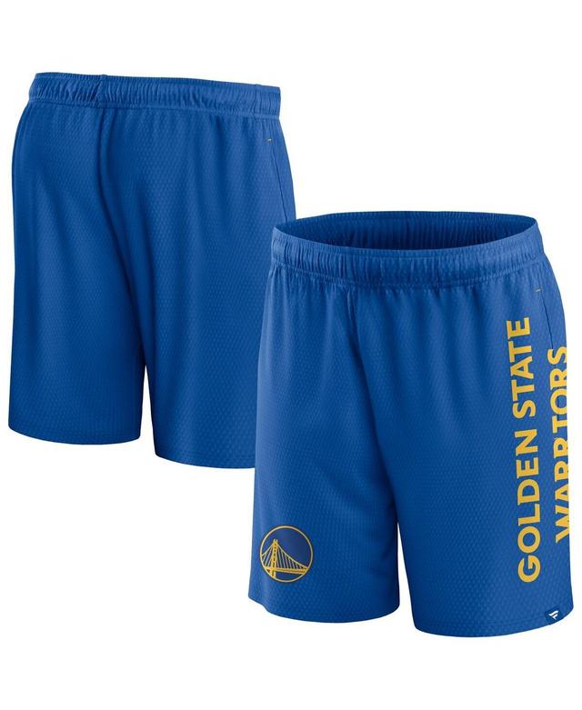 Mens Fanatics Royal Golden State Warriors Post Up Mesh Shorts Product Image