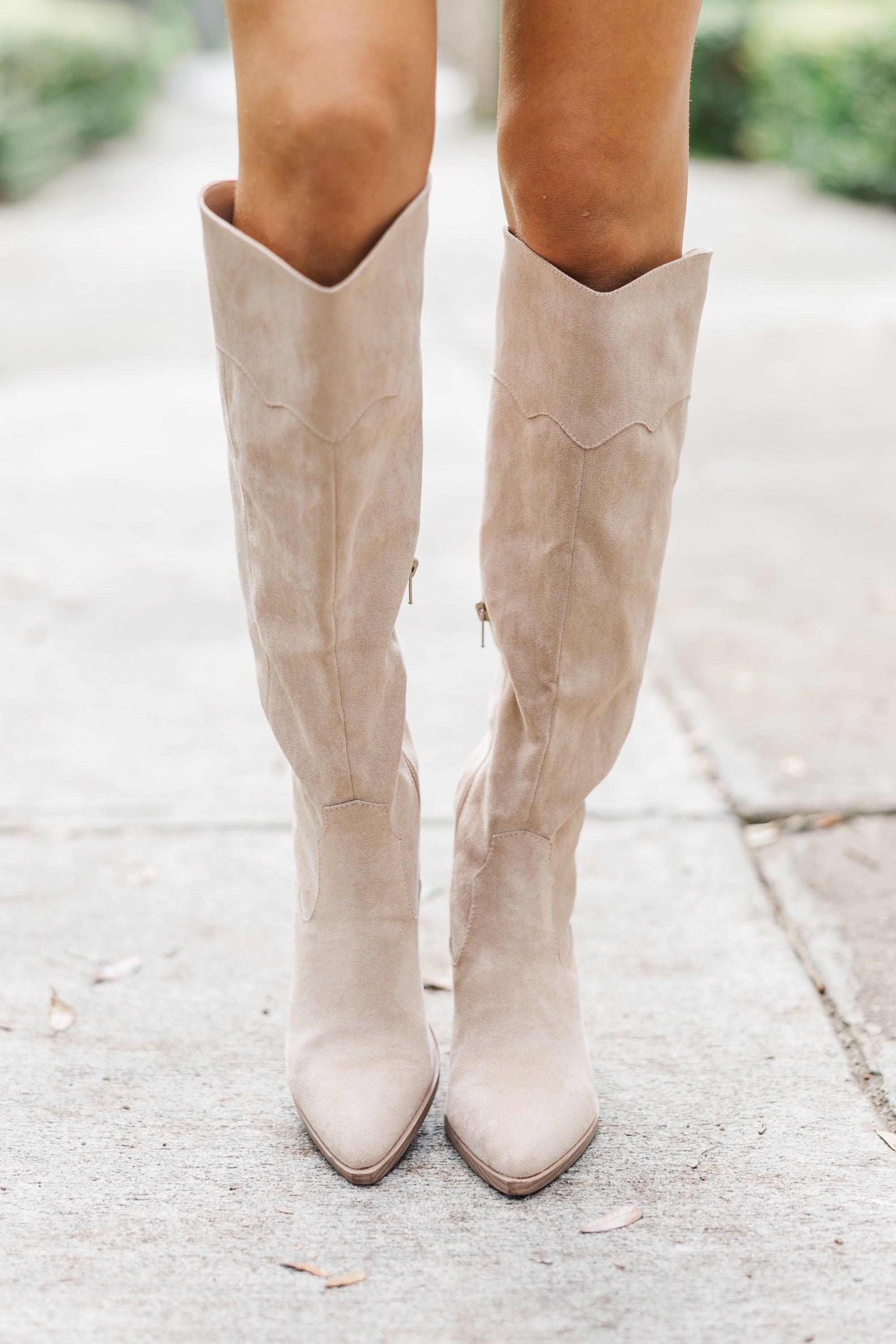 Walk On By Taupe Brown Western Boots Female Product Image