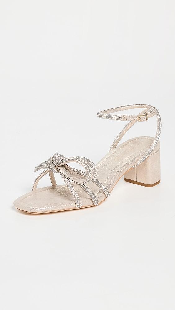 Loeffler Randall Mikel Leather Bow Mid-Heel Sandals | Shopbop Product Image