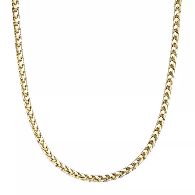 Mens LYNX 14k Gold Over Silver 4.1mm Franco Chain Necklace Gold Tone Product Image