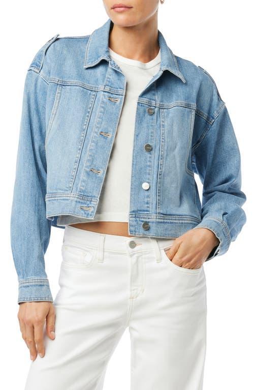 Womens Utility Cropped Denim Jacket product image