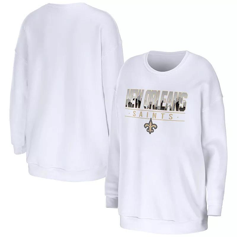 Womens WEAR by Erin Andrews New Orleans Saints Domestic Pullover Sweatshirt Product Image