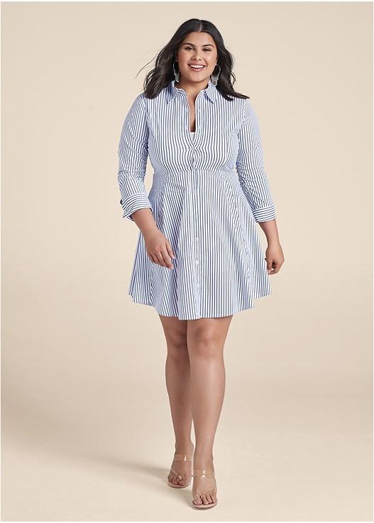 Collared Shirt Dress Product Image