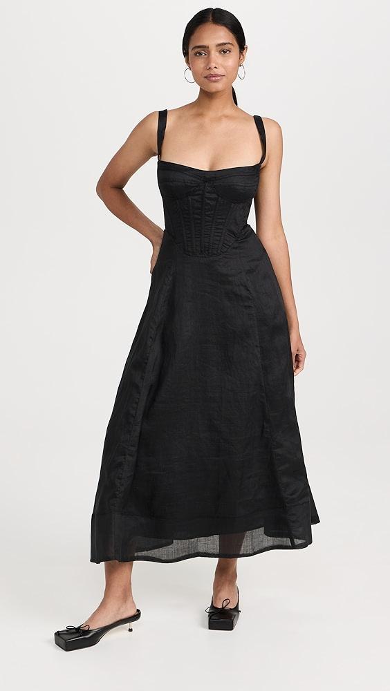 BARDOT Adaline Corset Midi Dress | Shopbop Product Image