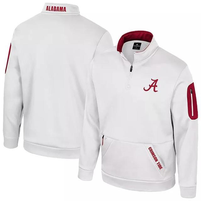 Mens Colosseum Alabama Crimson Tide Mainframe Quarter-Zip Fleece Jacket Product Image