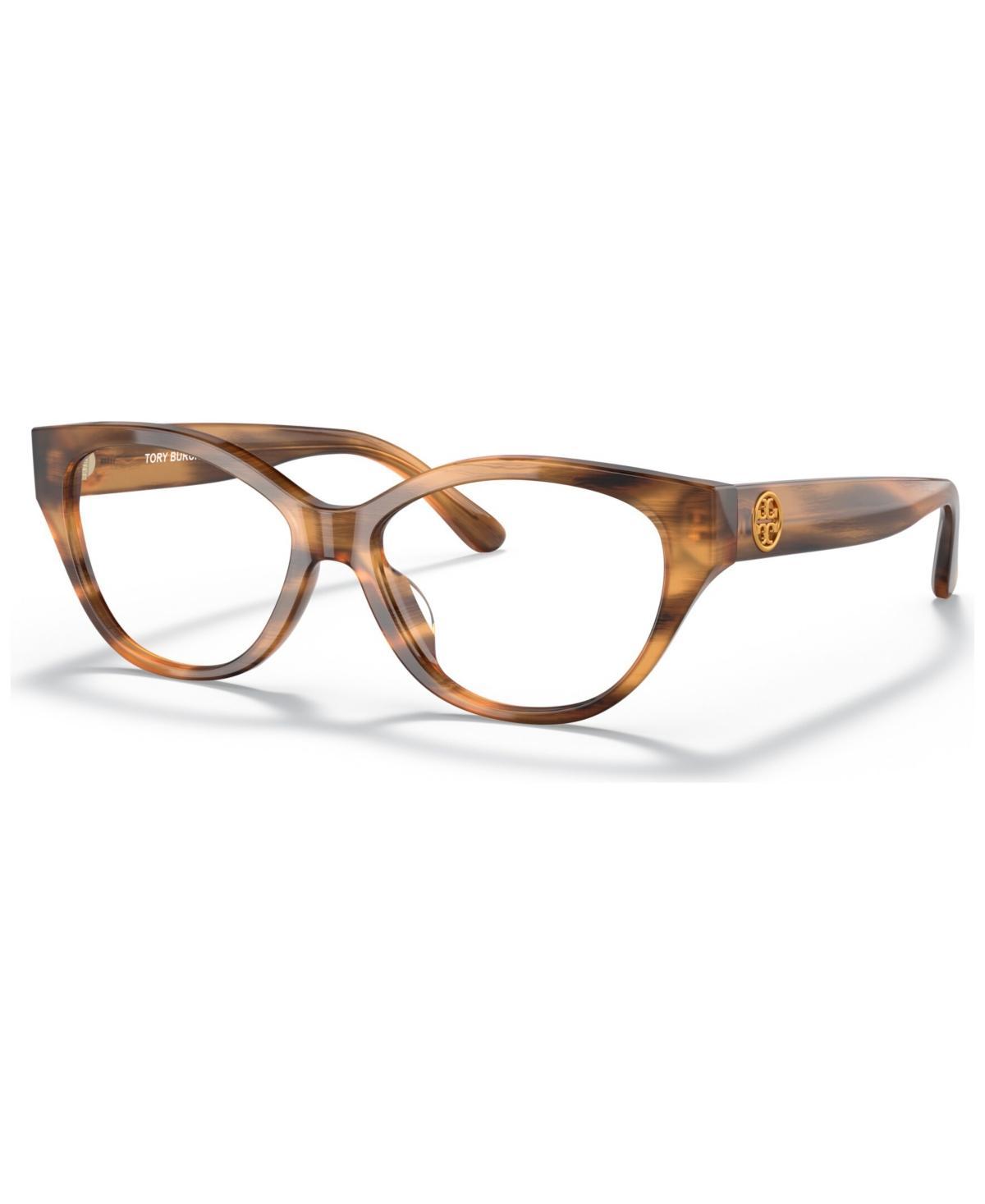 Tory Burch Womens Irregular Eyeglasses TY2123U - Honey Wood Product Image