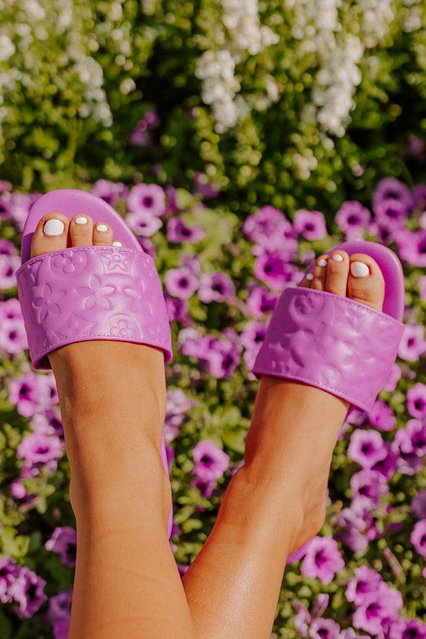 The Becks Faux Leather Sandal In Orchid Product Image