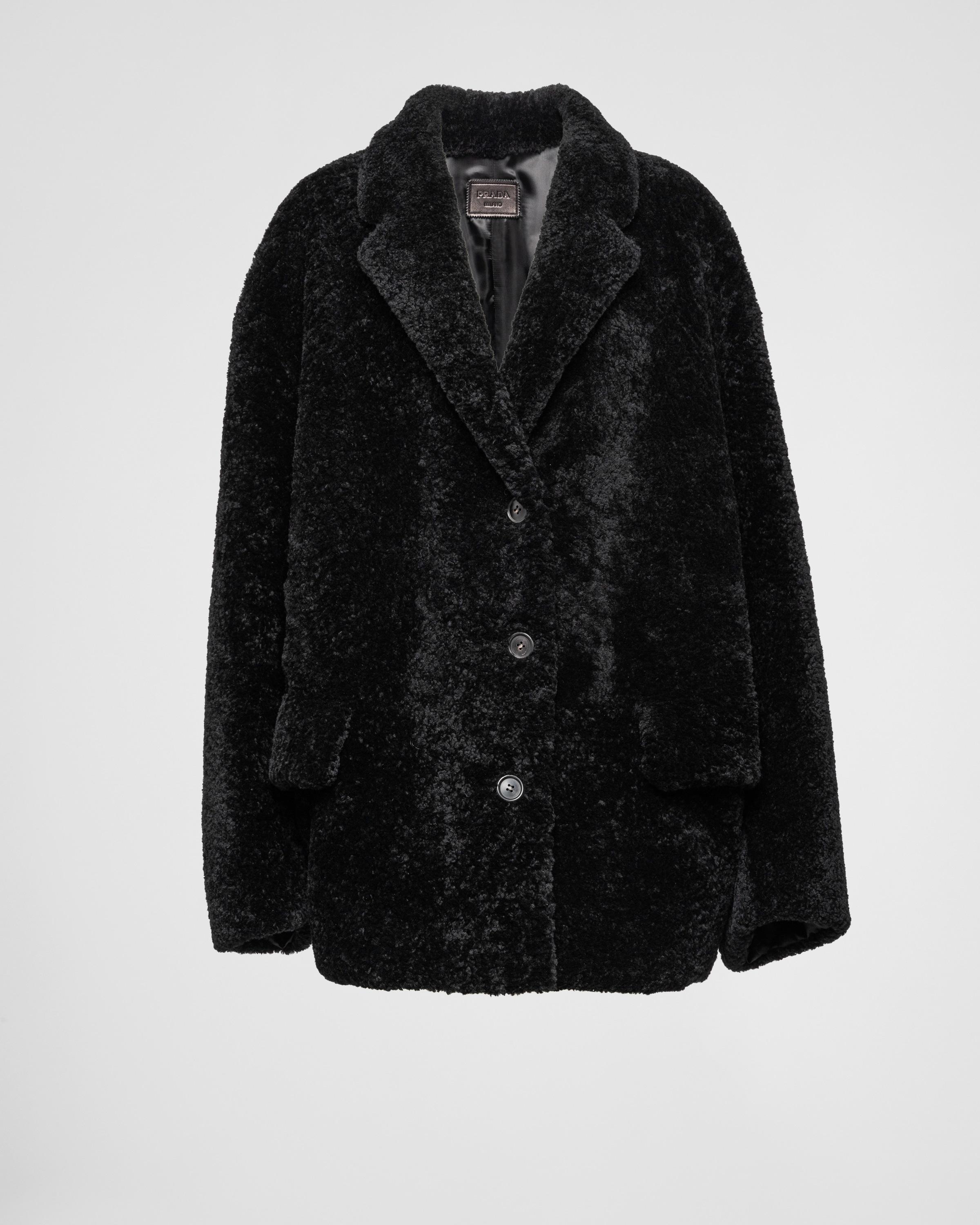 Shearling caban jacket Product Image