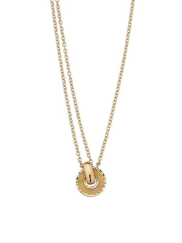 Womens 14K Yellow Gold Icon Pendant Necklace Product Image