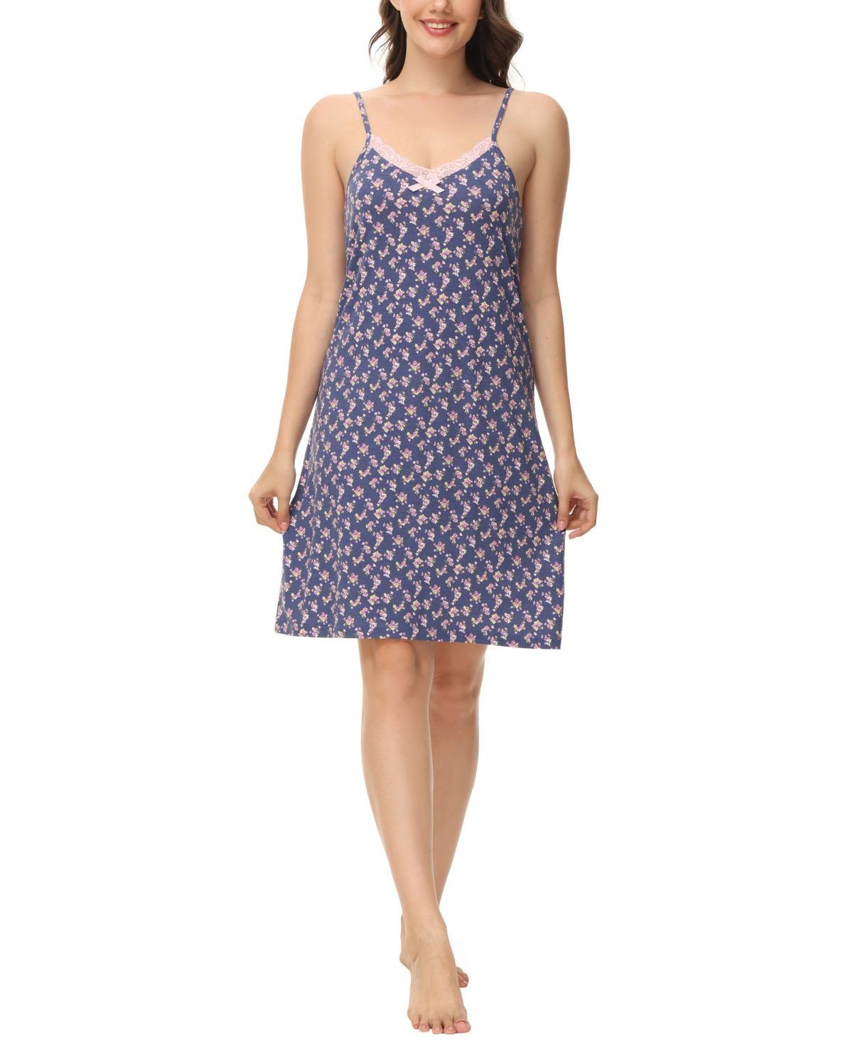 Ink+Ivy Womens Printed V-Neck Nightgown Product Image