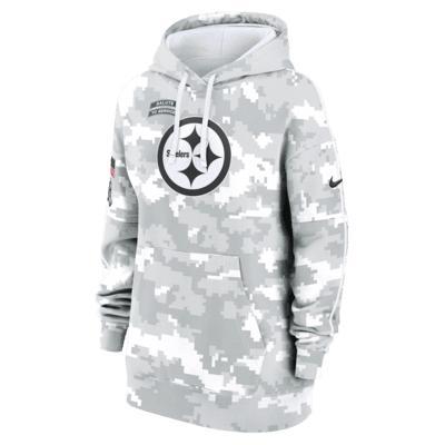 Pittsburgh Steelers Salute to Service Primary Edge Club Women's Nike NFL Pullover Hoodie Product Image