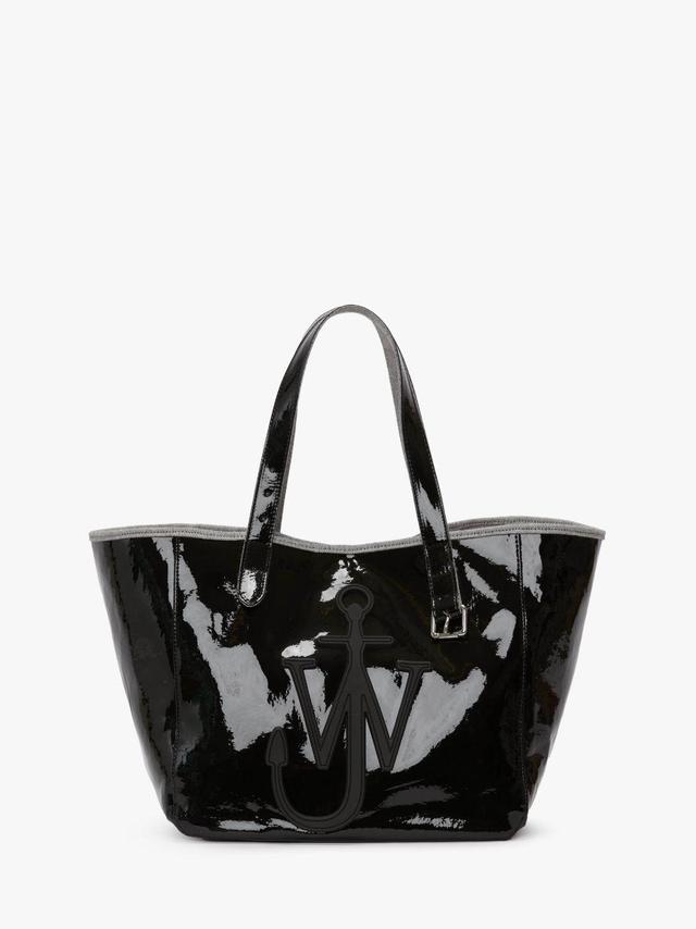 BELT TOTE - COATED DENIM TOTE BAG in black | JW Anderson US  Product Image