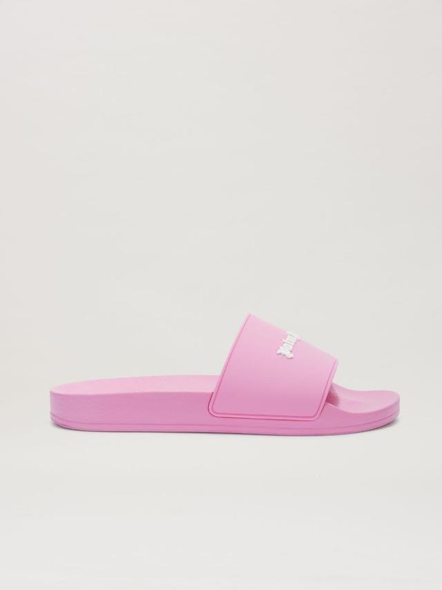 Logo Pool Slider Pink in pink  - Palm Angels® Official  Product Image