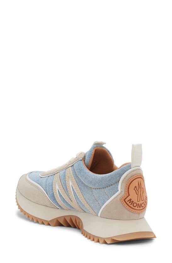 MONCLER Pacey Bicolor Runner Sneakers In Light Blue Product Image