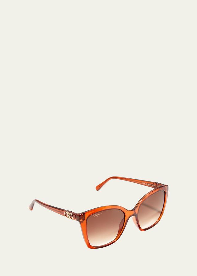 Womens Gancini 54MM Modified Rectangle Sunglasses Product Image