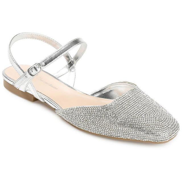 Journee Collection Nysha Womens Tru Comfort Foam Rhinestone Flats Product Image