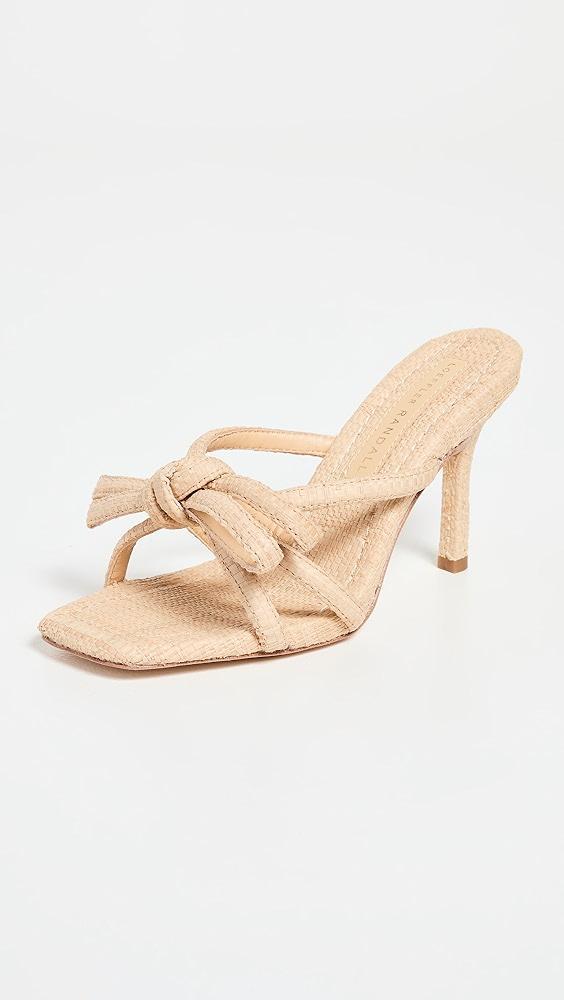 Loeffler Randall Margi Raffia Bow Heeled Sandals | Shopbop Product Image