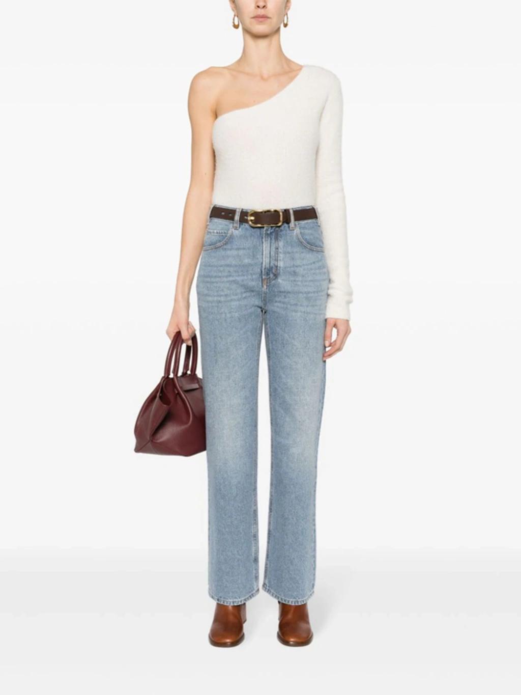 CHLOÉ + Net Sustain High-rise Boyfriend Recycled Jeans In Blue Product Image